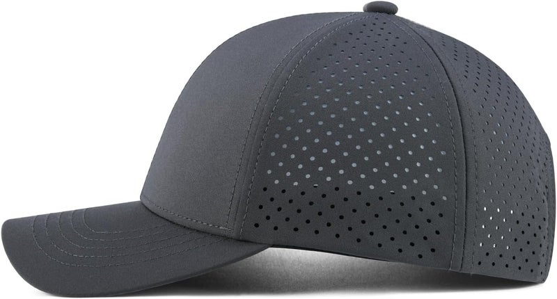 VOBOOM Men Quick Dry Baseball Cap Laser Cut Mesh Ball Curved Brim Snapback Hat - Image 3